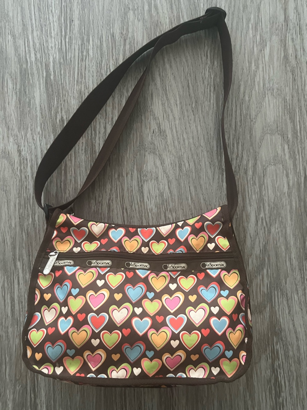 Lesportsac Y2K Crossbody Heart Print Bag | Discontinued | Vintage Y2K
